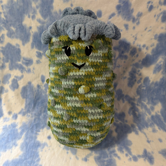 Giant Pickle w/ Blueberry Hat Plushie