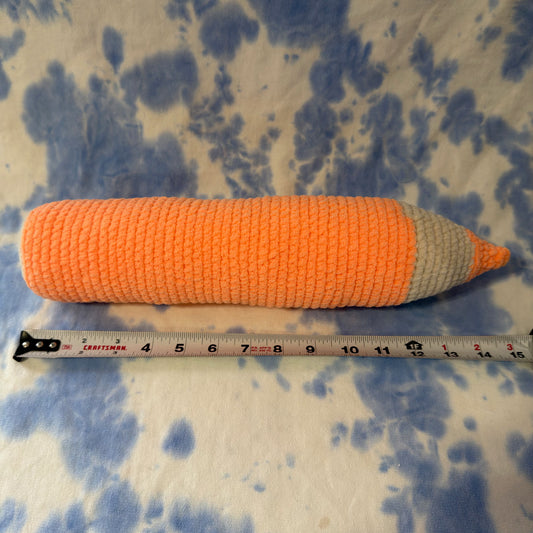 Orange Colored Pencil Plushie