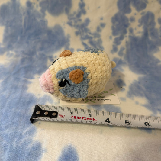 Mini Cow Plushie Blue