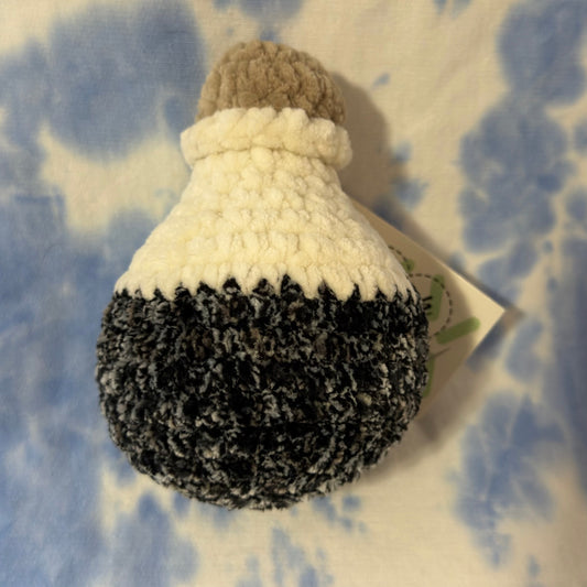 Potion Bottle Plushie-Black/White